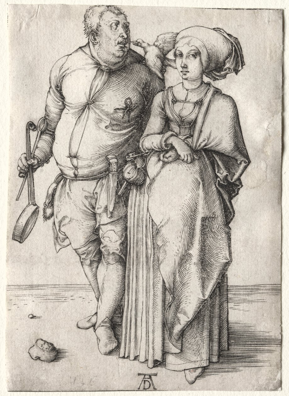 Kuchař a jeho žena od Albrecht Dürer