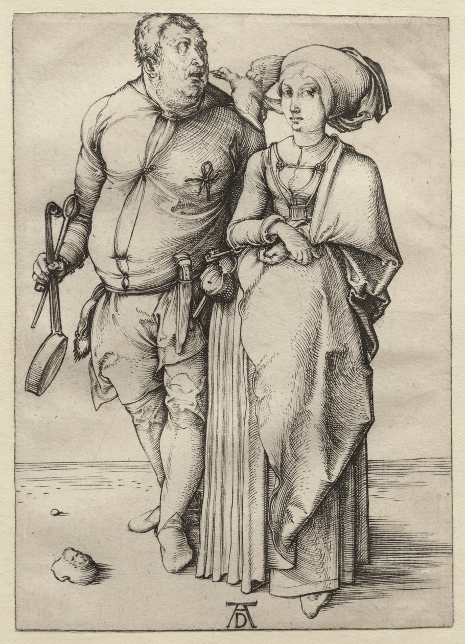 Kuchař a jeho žena od Albrecht Dürer