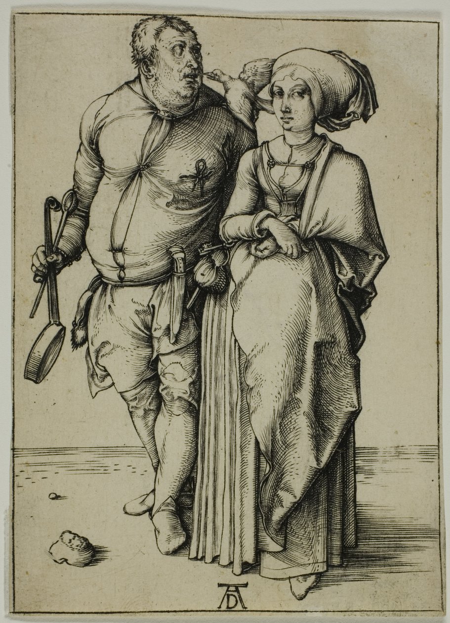 Kuchař a jeho žena od Albrecht Dürer