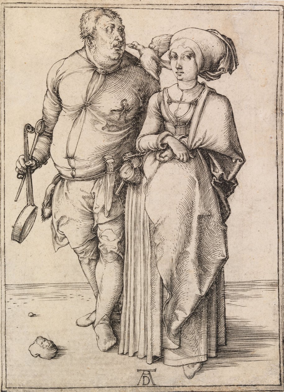 Kuchař a jeho žena od Albrecht Dürer