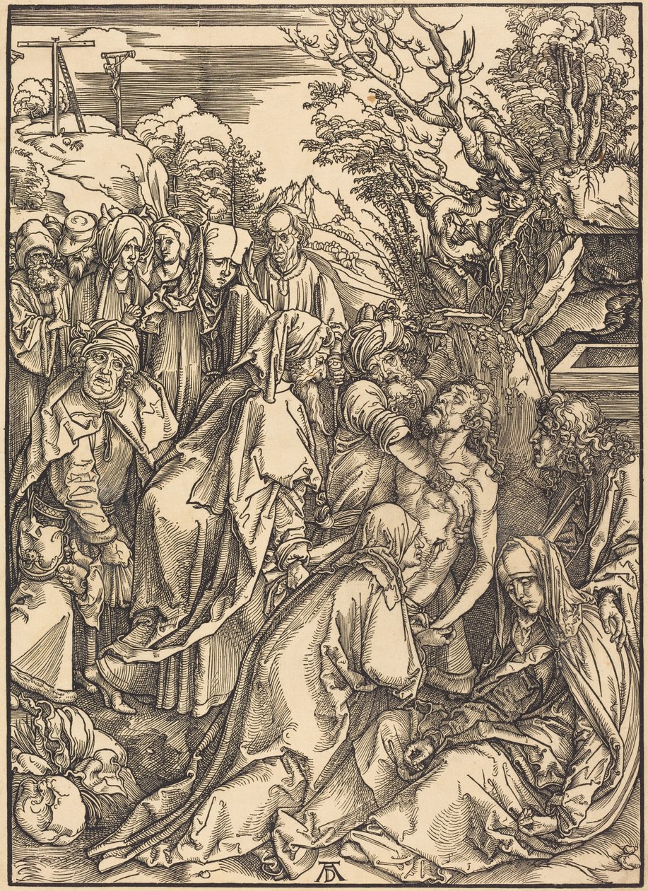 Kladení do hrobu od Albrecht Dürer