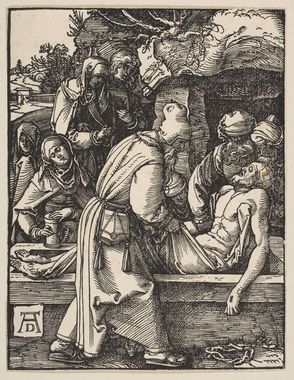 „Deposition“, z díla „The Small Passion“ od Albrecht Dürer