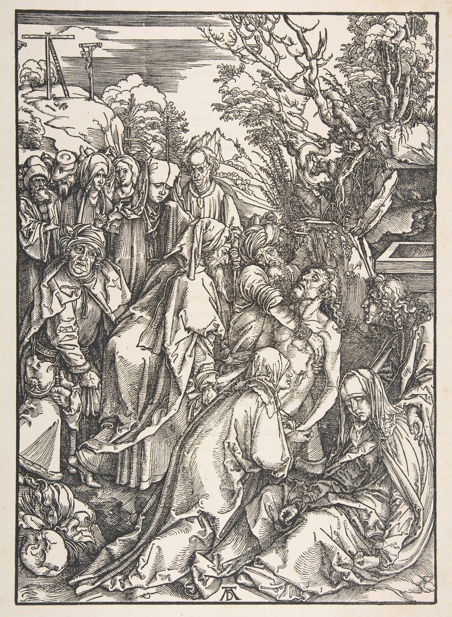 Deposition of Christ, od The Large Passion.n.d. od Albrecht Dürer