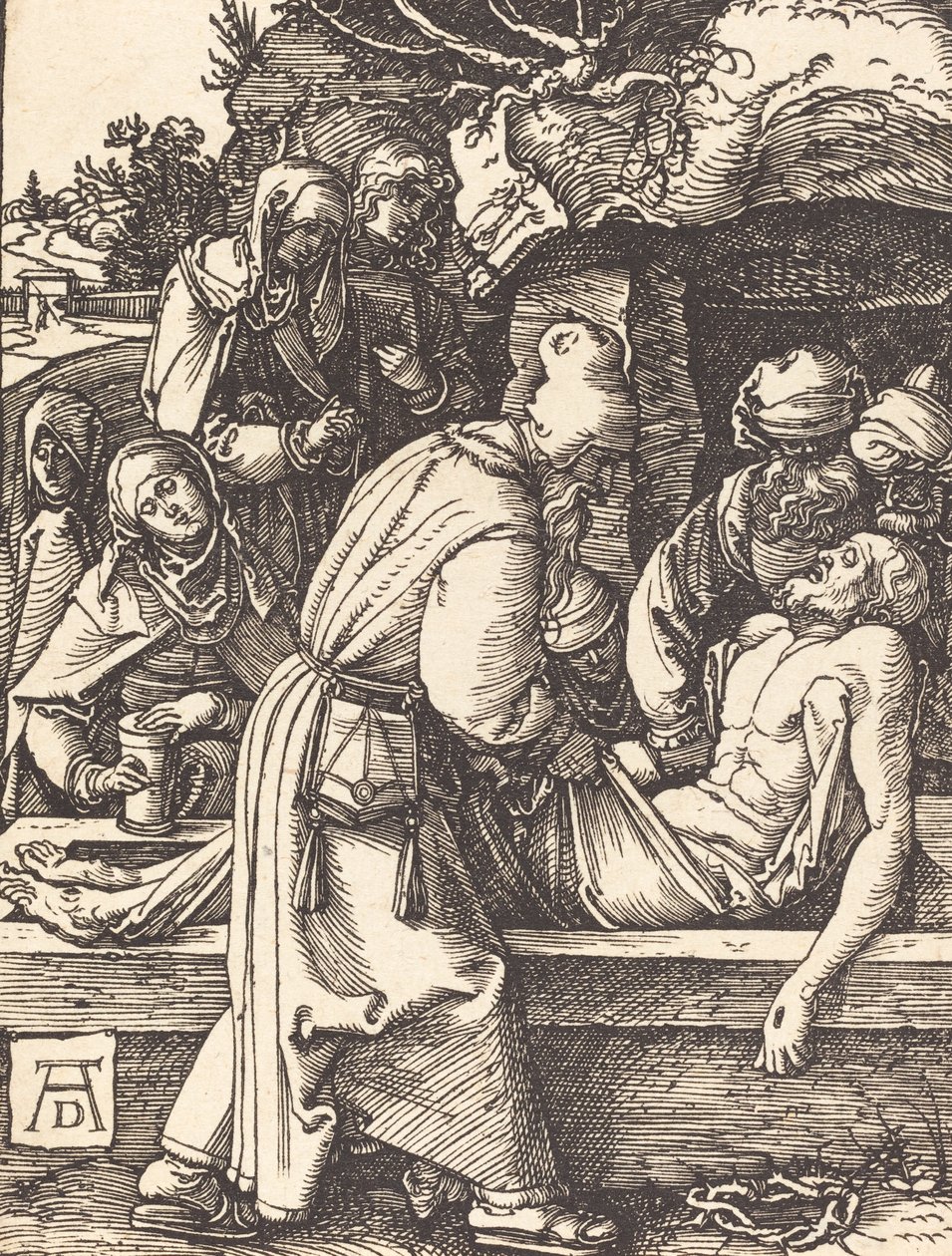 Depozice, pravděpodobně c. 15091510. od Albrecht Dürer