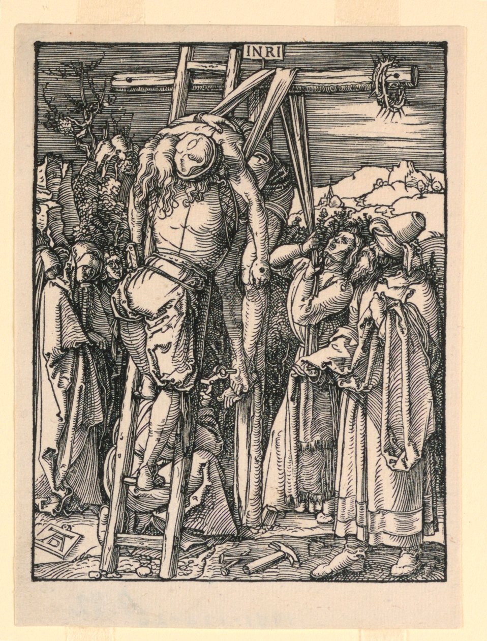 Sestup z kříže (The Deposition), ze série Malé vášně od Albrecht Dürer