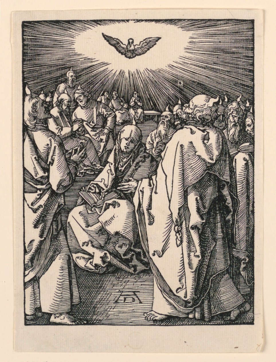 Sestoupení Ducha svatého (Letnice), ze série Malé pašije od Albrecht Dürer