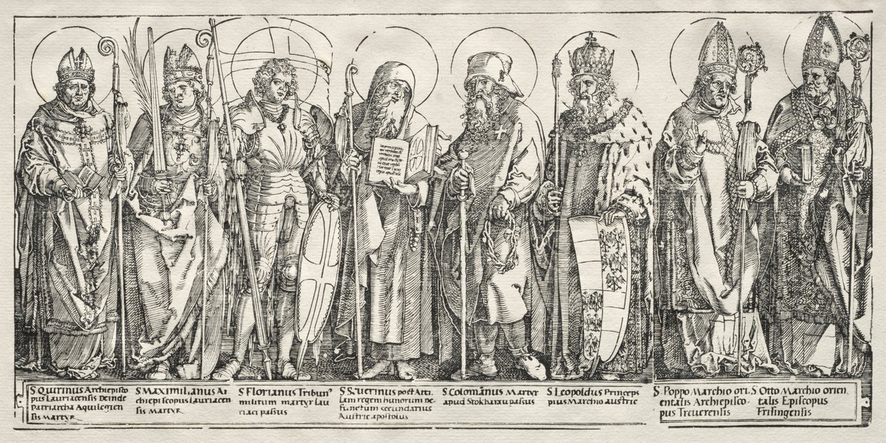 Osm svatých Rakouska od Albrecht Dürer