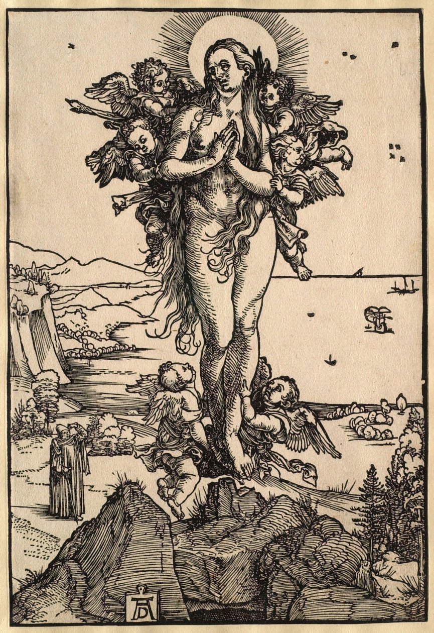 Nanebevzetí svaté Marie Magdaleny od Albrecht Dürer