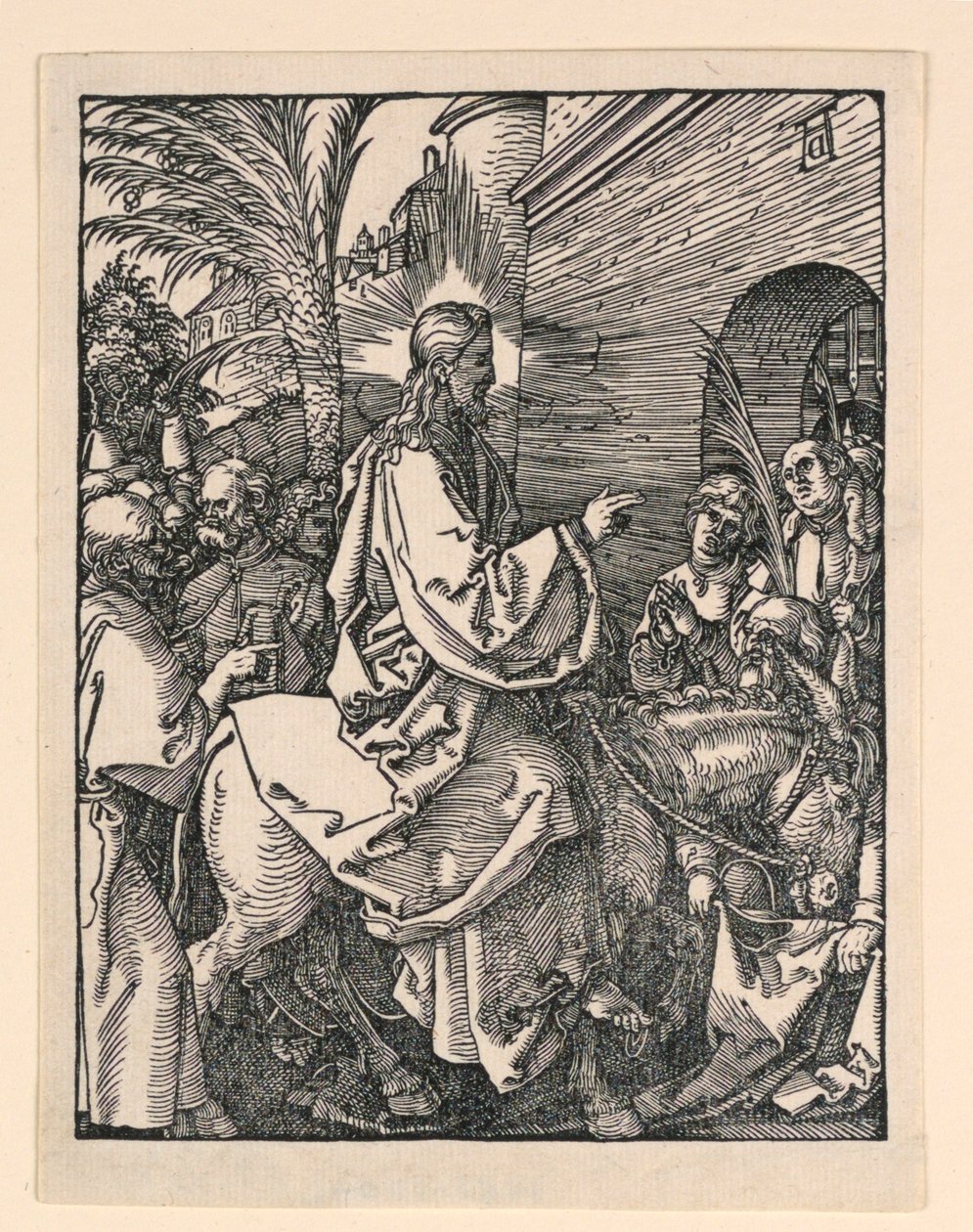 Vchod Krista do Jeruzaléma, ze série Malé pašije od Albrecht Dürer