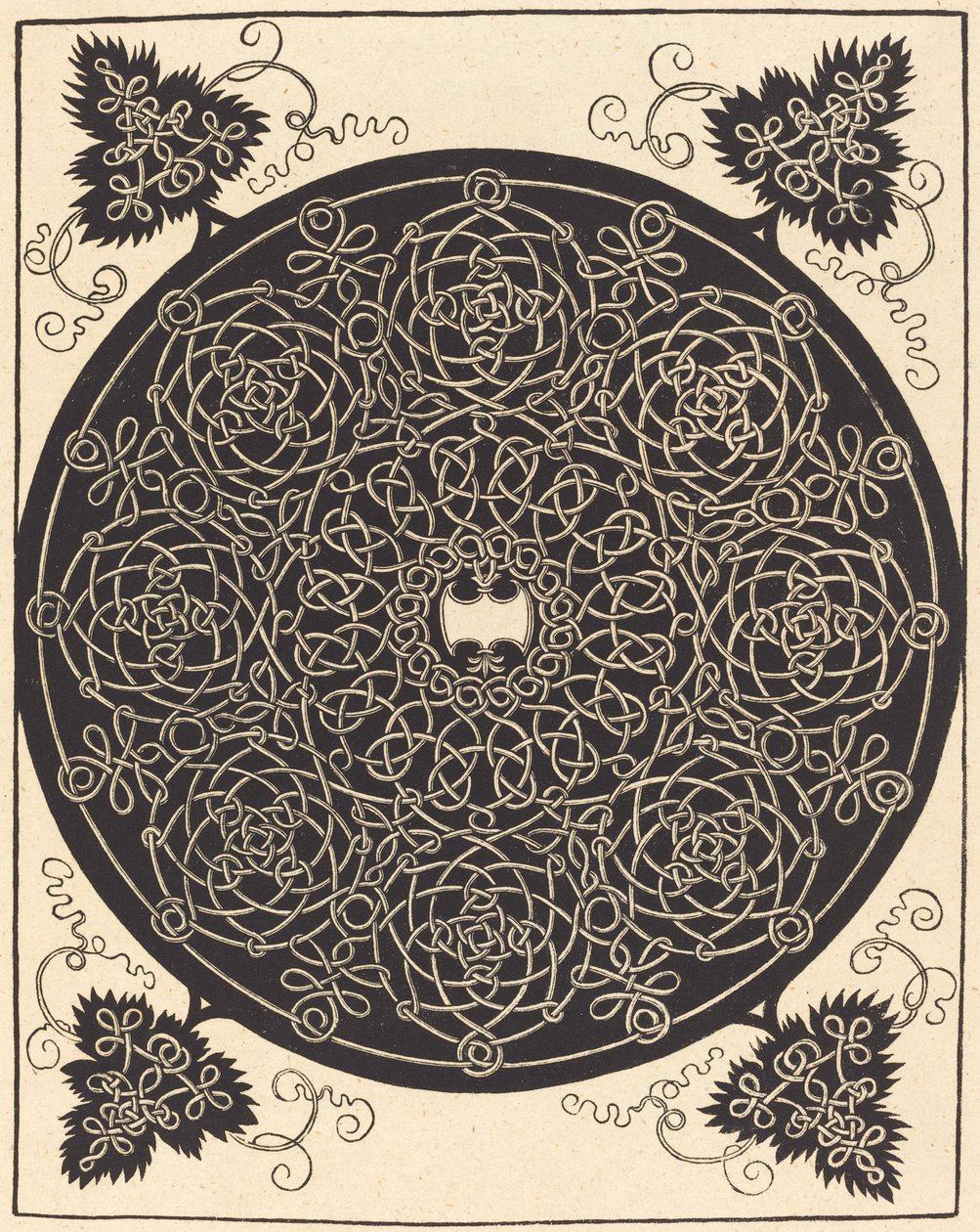 Pátý uzel (se šesticípým bílým štítem) od Albrecht Dürer