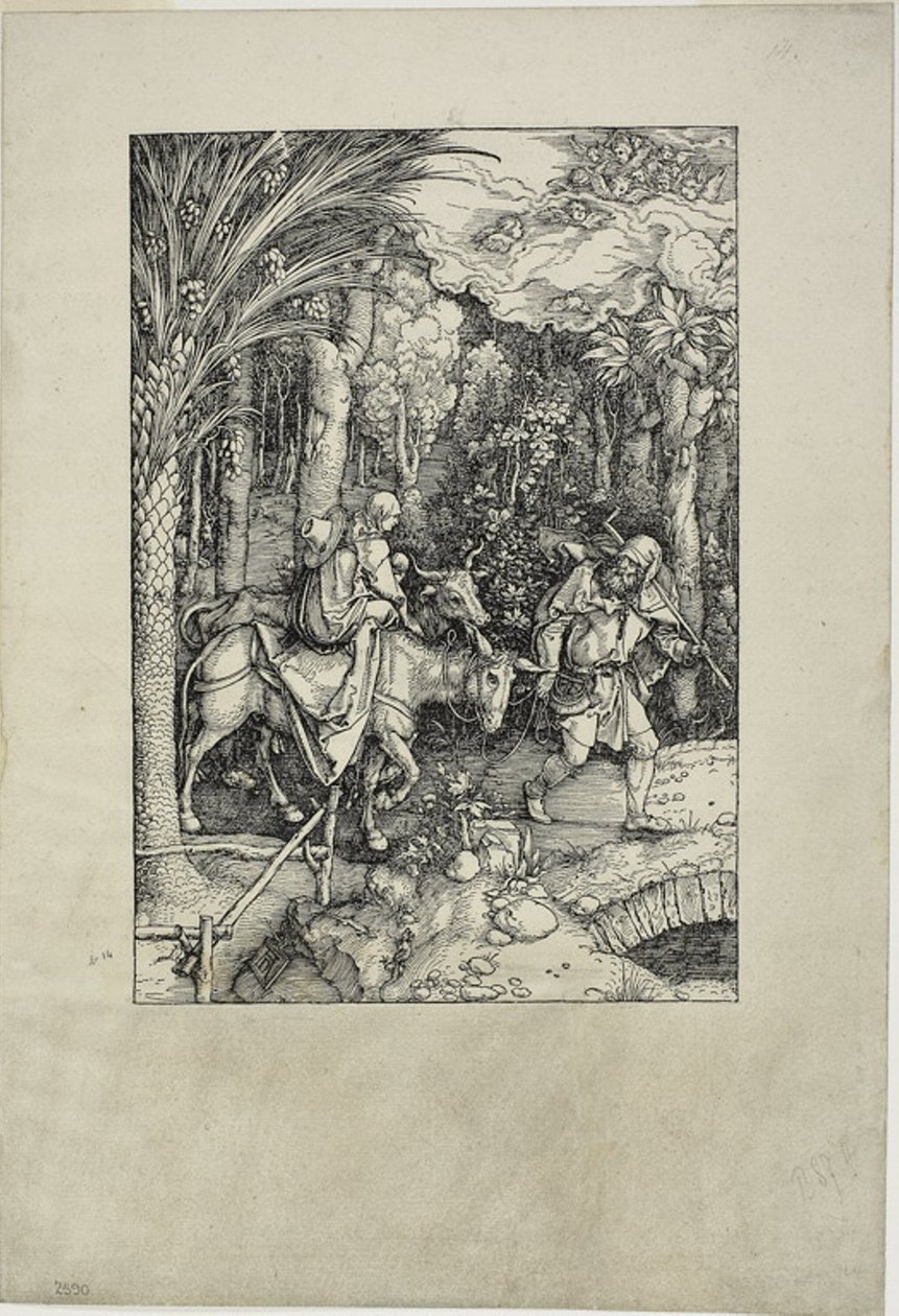 Útěk do Egypta, ze života Panny od Albrecht Dürer