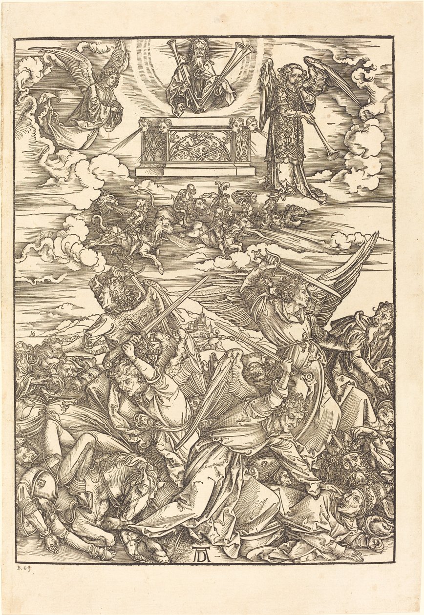 Čtyři andělé pomsty od Albrecht Dürer