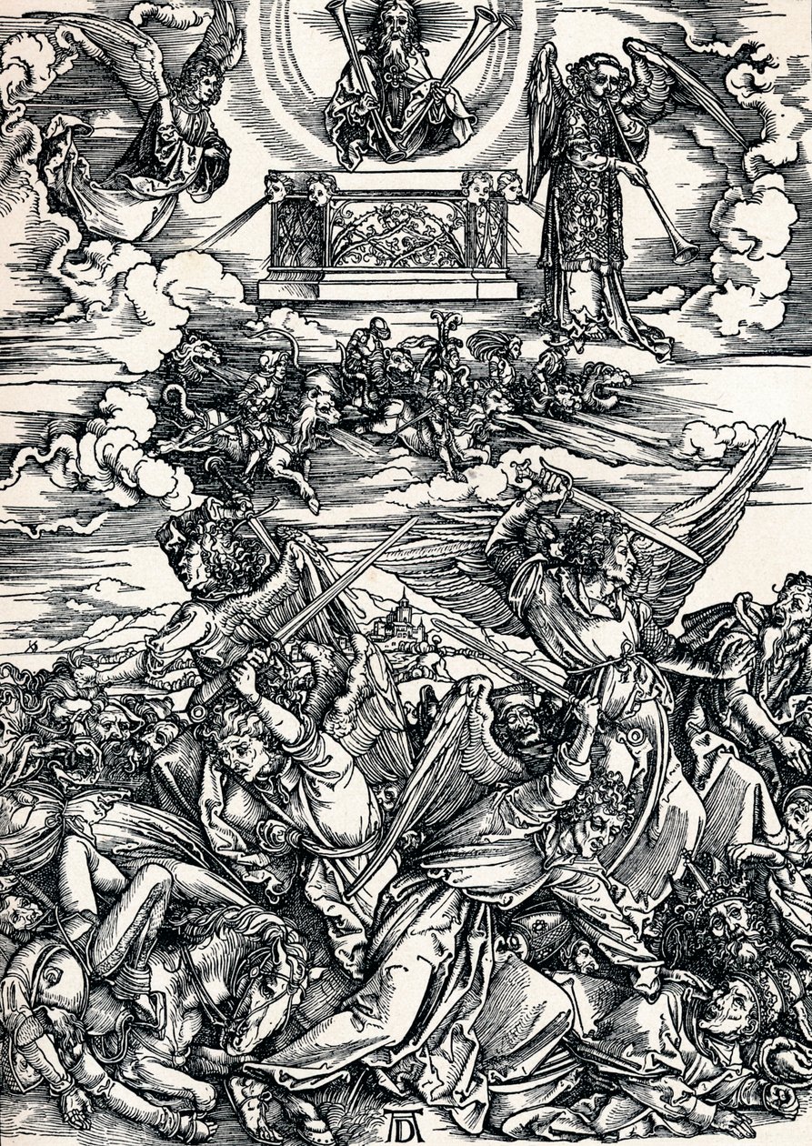 The Four Avenging Angels, 1498 1906 od Albrecht Dürer