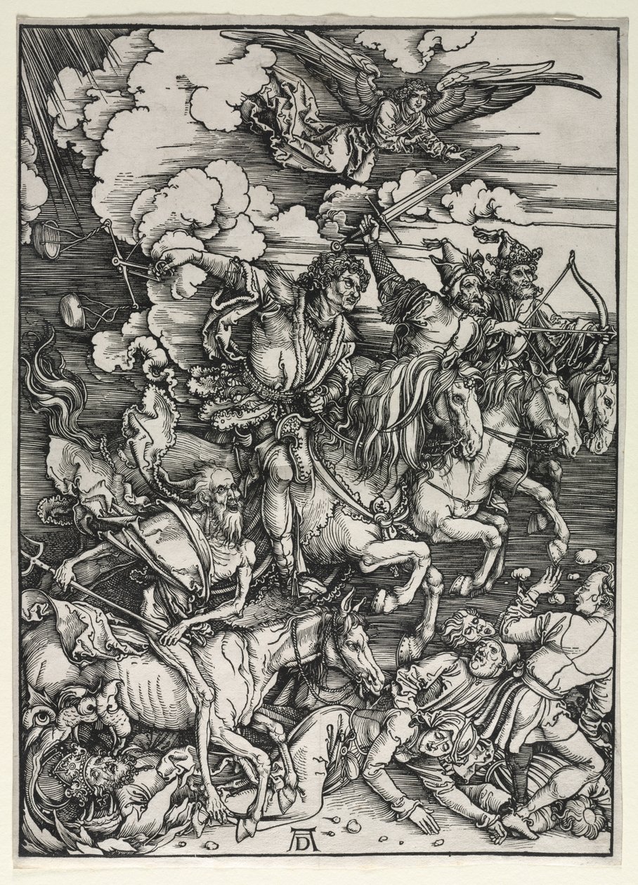 Čtyři jezdci, z Apokalypsy, c. 1498. od Albrecht Dürer