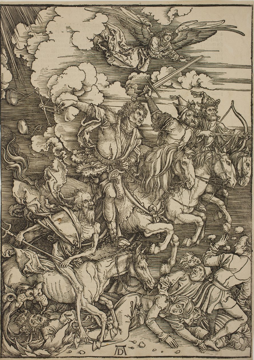 Čtyři jezdci z Apokalypsy od Albrecht Dürer
