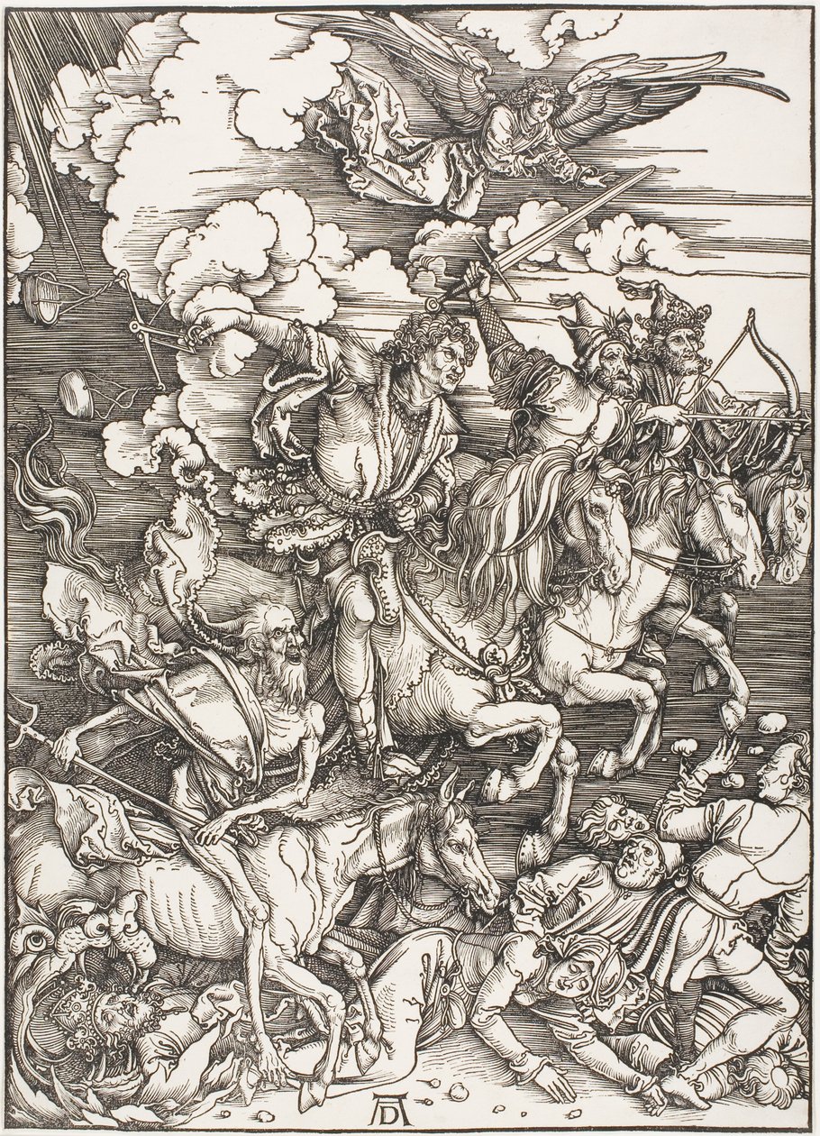 Čtyři jezdci z Apokalypsy, z Apokalypsy od Albrecht Dürer