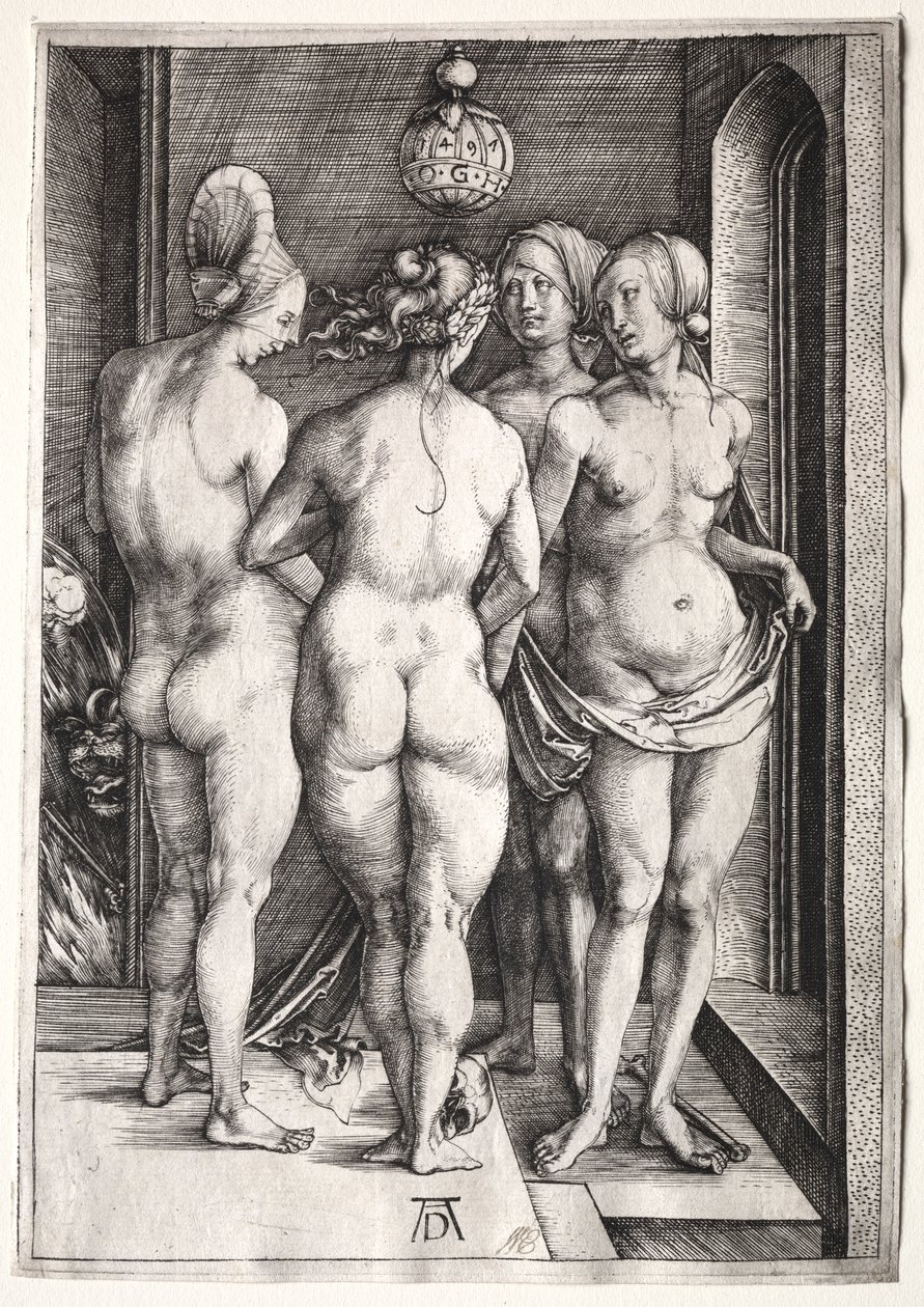 Čtyři čarodějnice (Čtyři nahé ženy) od Albrecht Dürer
