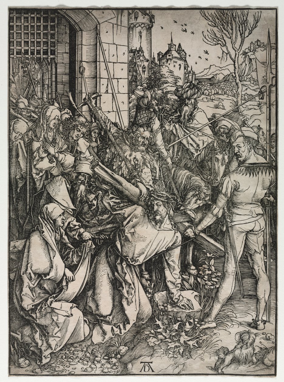 Velké utrpení: Kristus nesoucí kříž. od Albrecht Dürer