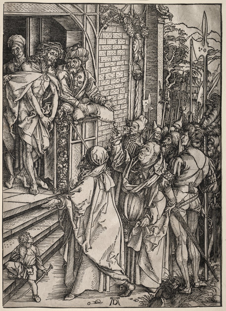 Velké umučení: Kristus ukázaný lidem od Albrecht Dürer
