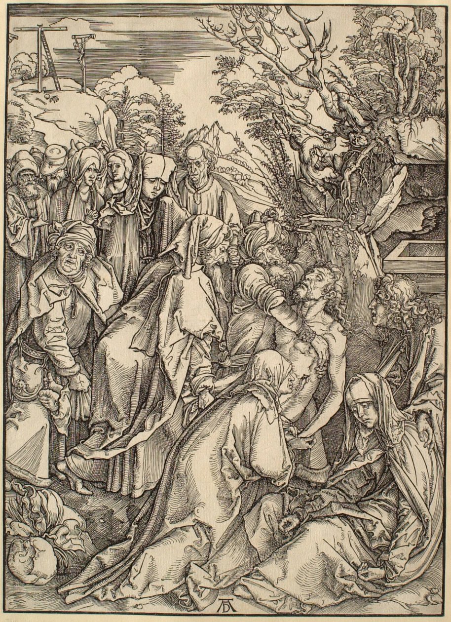 Velké utrpení: Snímání z kříže od Albrecht Dürer