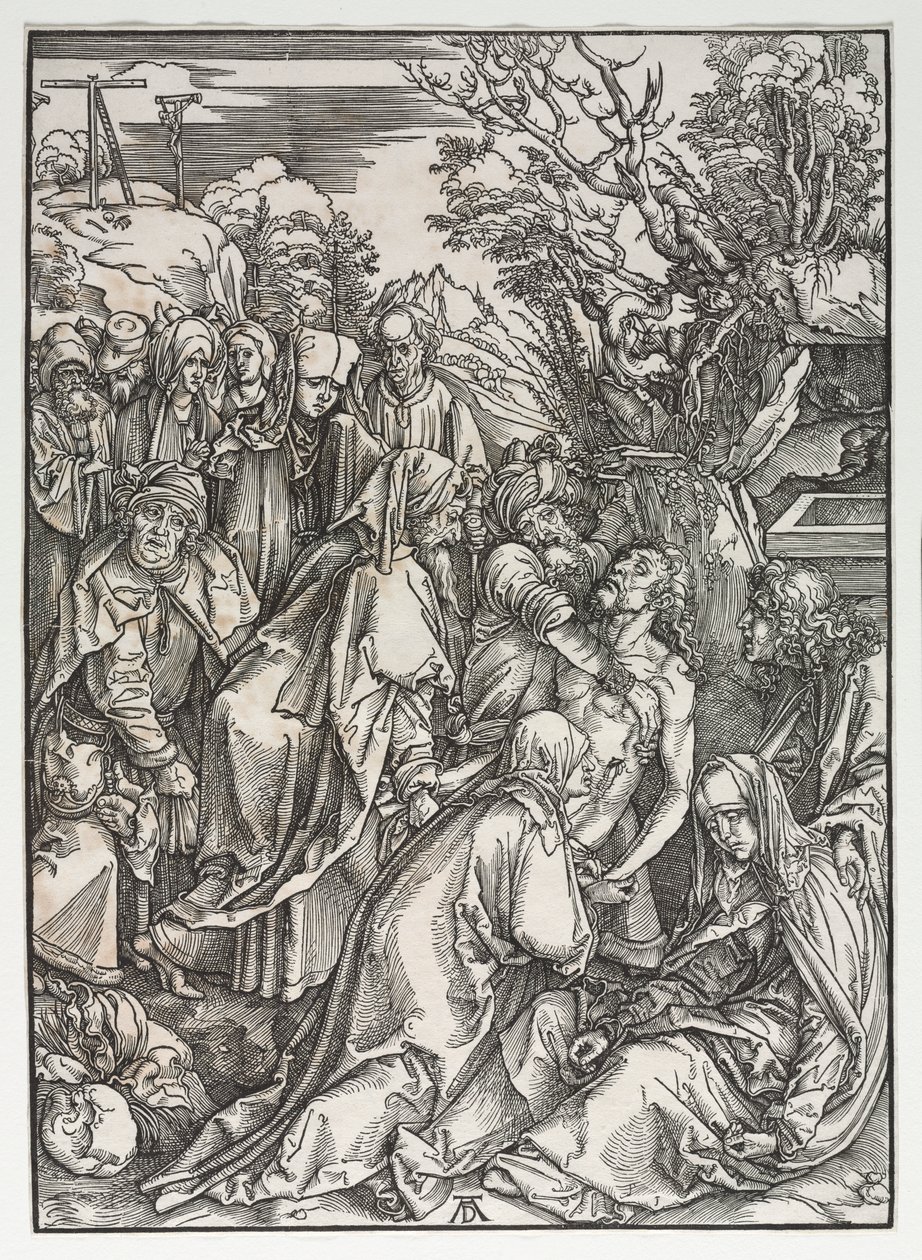 Velká vášeň: Depozice. od Albrecht Dürer