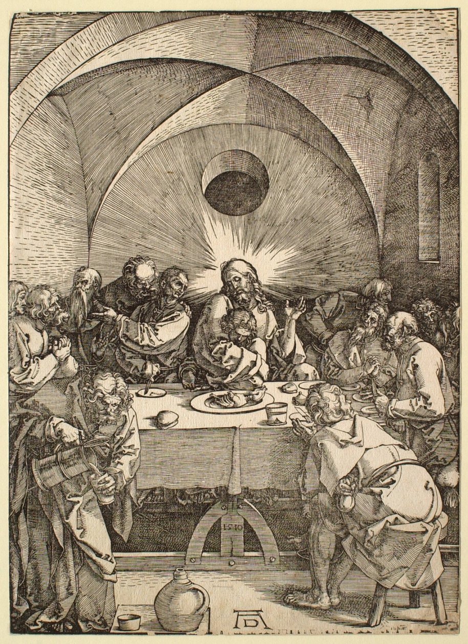 Velké pašije: Poslední večeře od Albrecht Dürer