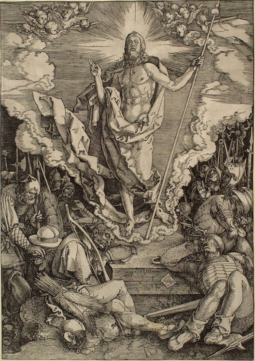 Velké pašije: Zmrtvýchvstání od Albrecht Dürer