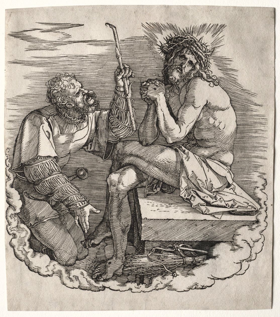 Velká vášeň: Titulní strana - Kristus, muž bolesti. od Albrecht Dürer