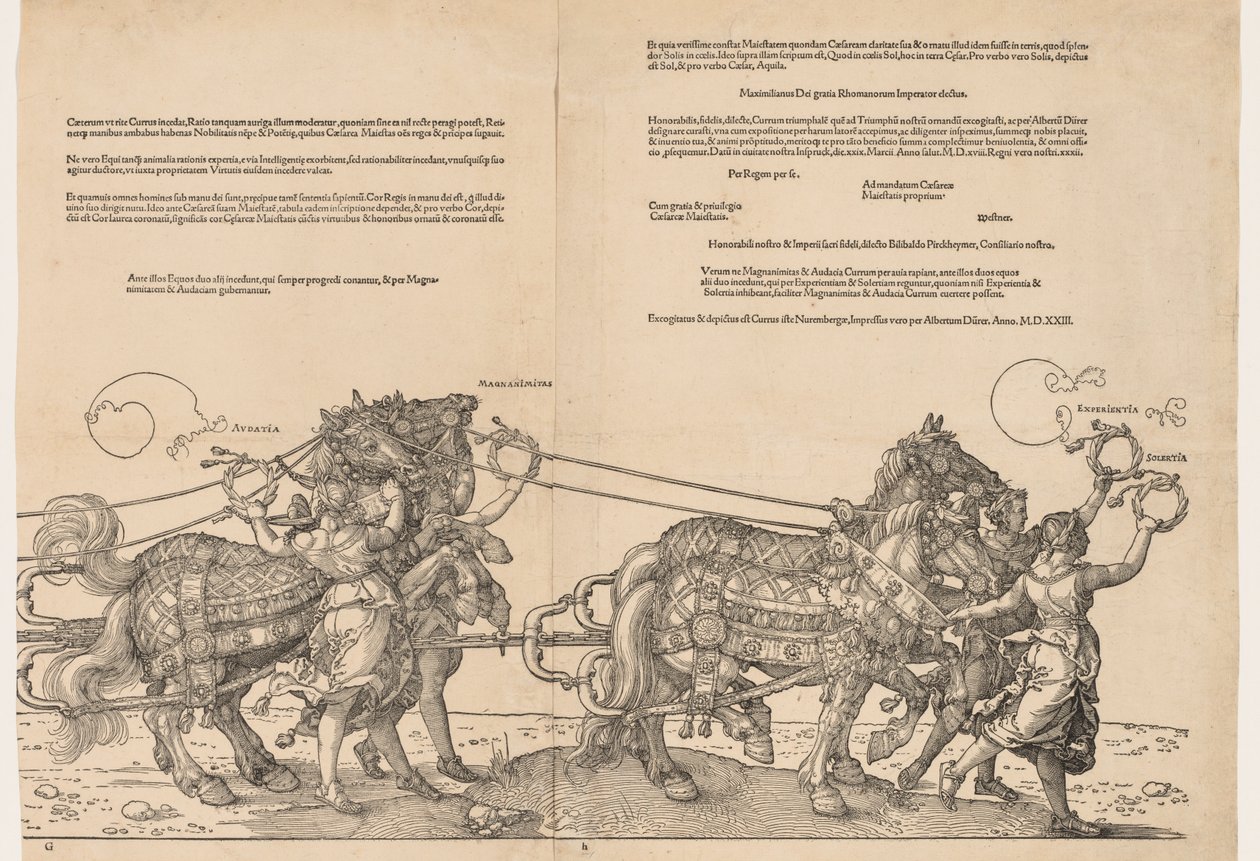 Velký triumfální vůz císaře Maxmiliána, 1523. od Albrecht Dürer