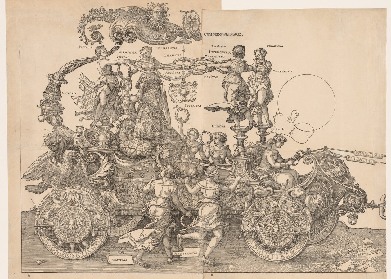 Velký triumfální vůz císaře Maxmiliána, 1523. od Albrecht Dürer