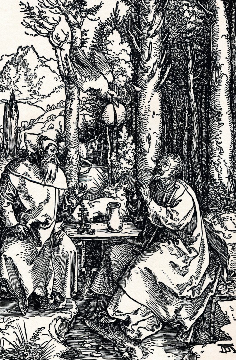 Poustevníci svatý Antonín a svatý Pavel, 1504 1906 od Albrecht Dürer