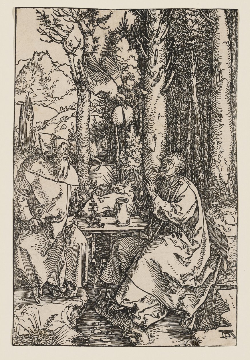 Poustevníci sv. Pavel a sv. Antonín od Albrecht Dürer
