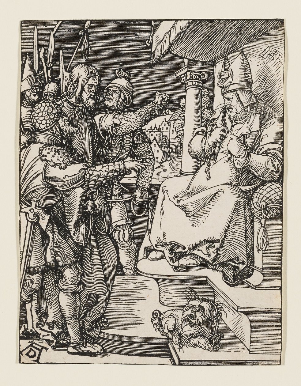 Velekněz trhá svá roucha od Albrecht Dürer