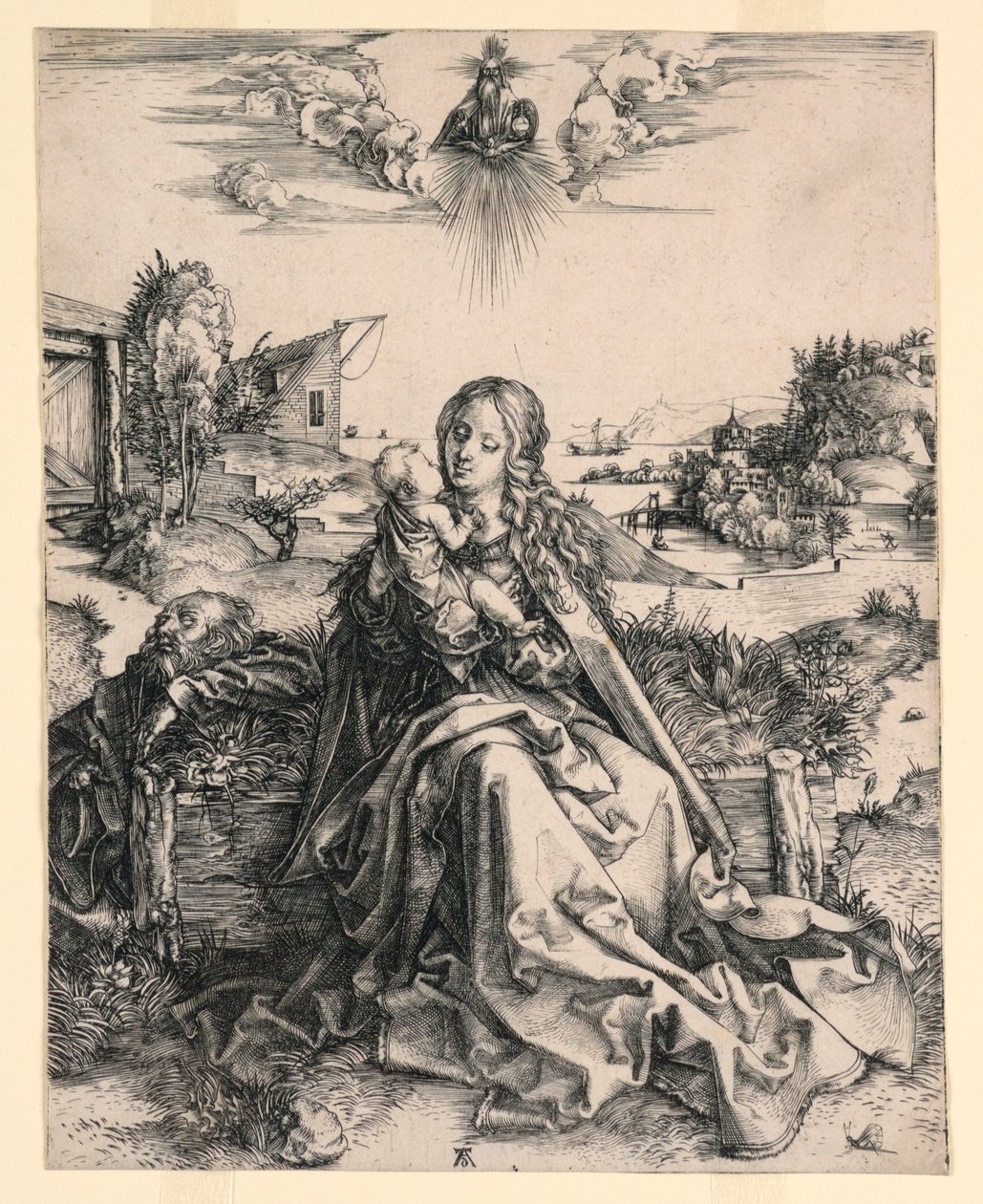Svatá rodina s motýlem od Albrecht Dürer