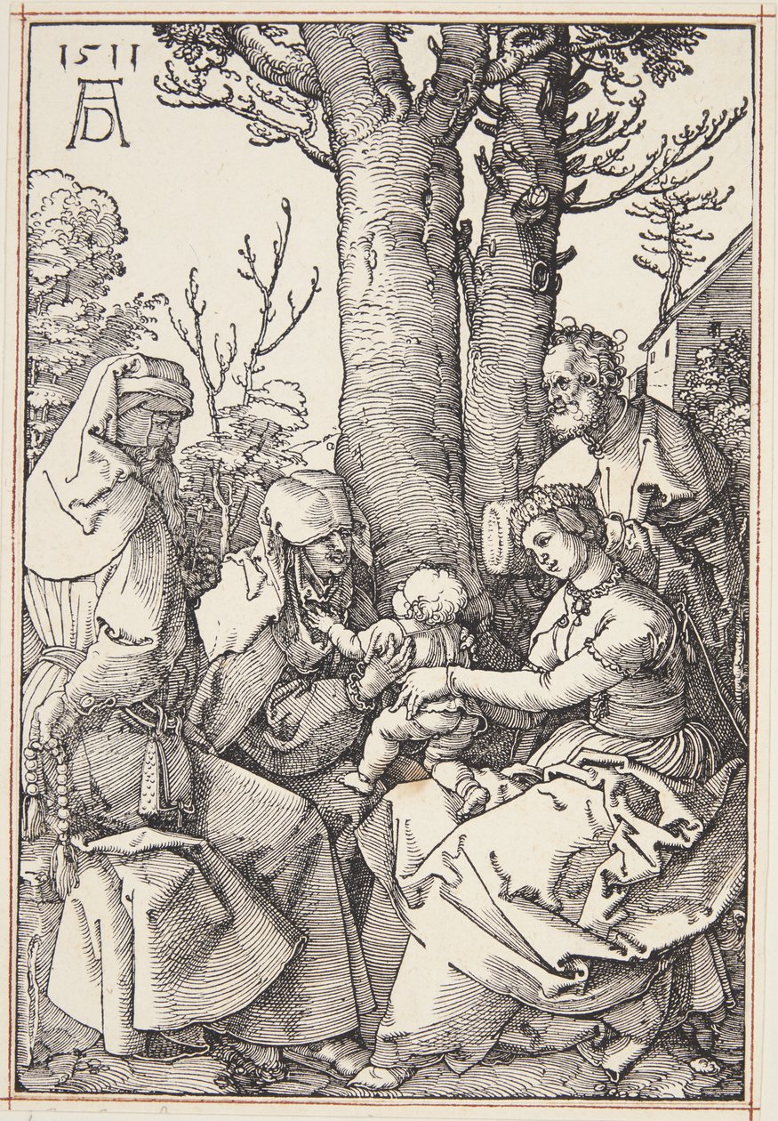 Svatá rodina s Joachimem a svatou Annou od Albrecht Dürer