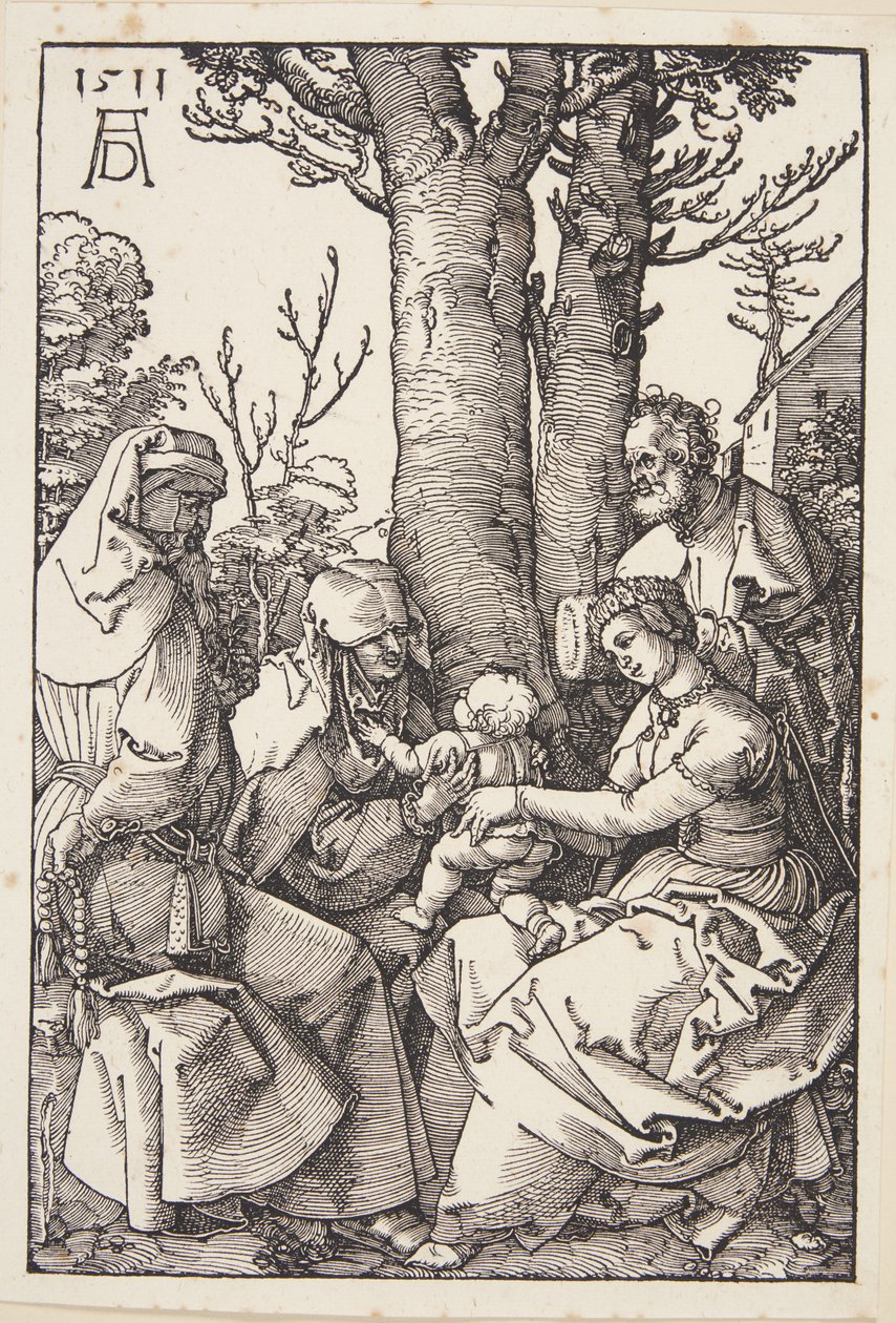 Svatá rodina s Joachimem a svatou Annou od Albrecht Dürer