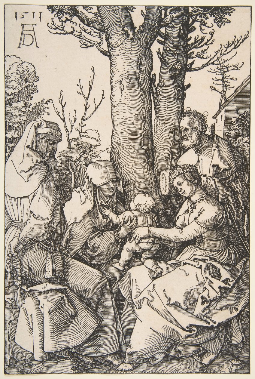 Svatá rodina se svatým Joachimem a svatou Annou, 1511. od Albrecht Dürer