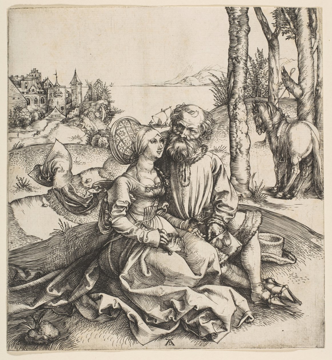 The Ill-Assorted Couple, ca. 1495. od Albrecht Dürer
