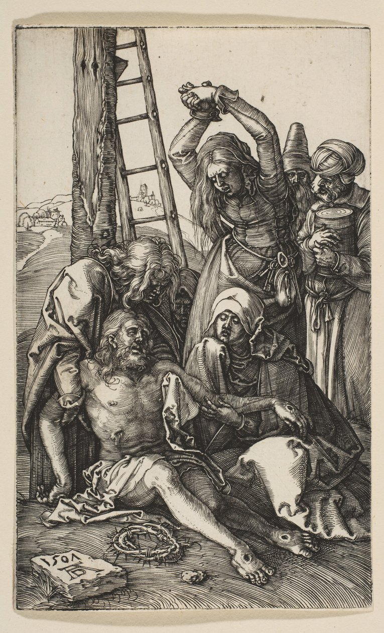 Oplakávání, z Umučení, 1507. od Albrecht Dürer