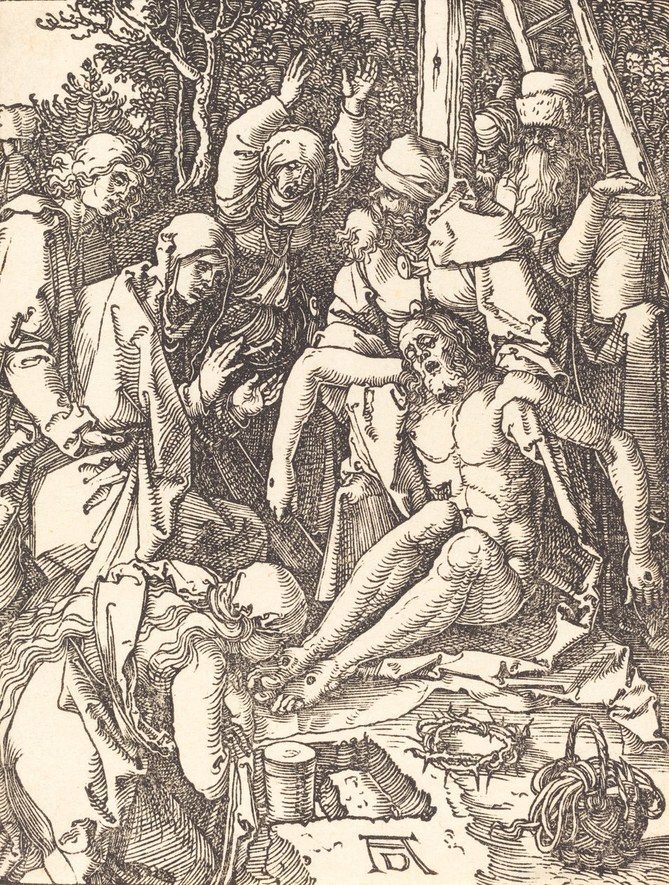 Oplakávání, pravděpodobně c. 15091510. od Albrecht Dürer