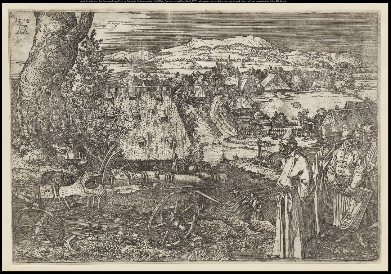 Krajina s dělem, 1518 od Albrecht Dürer