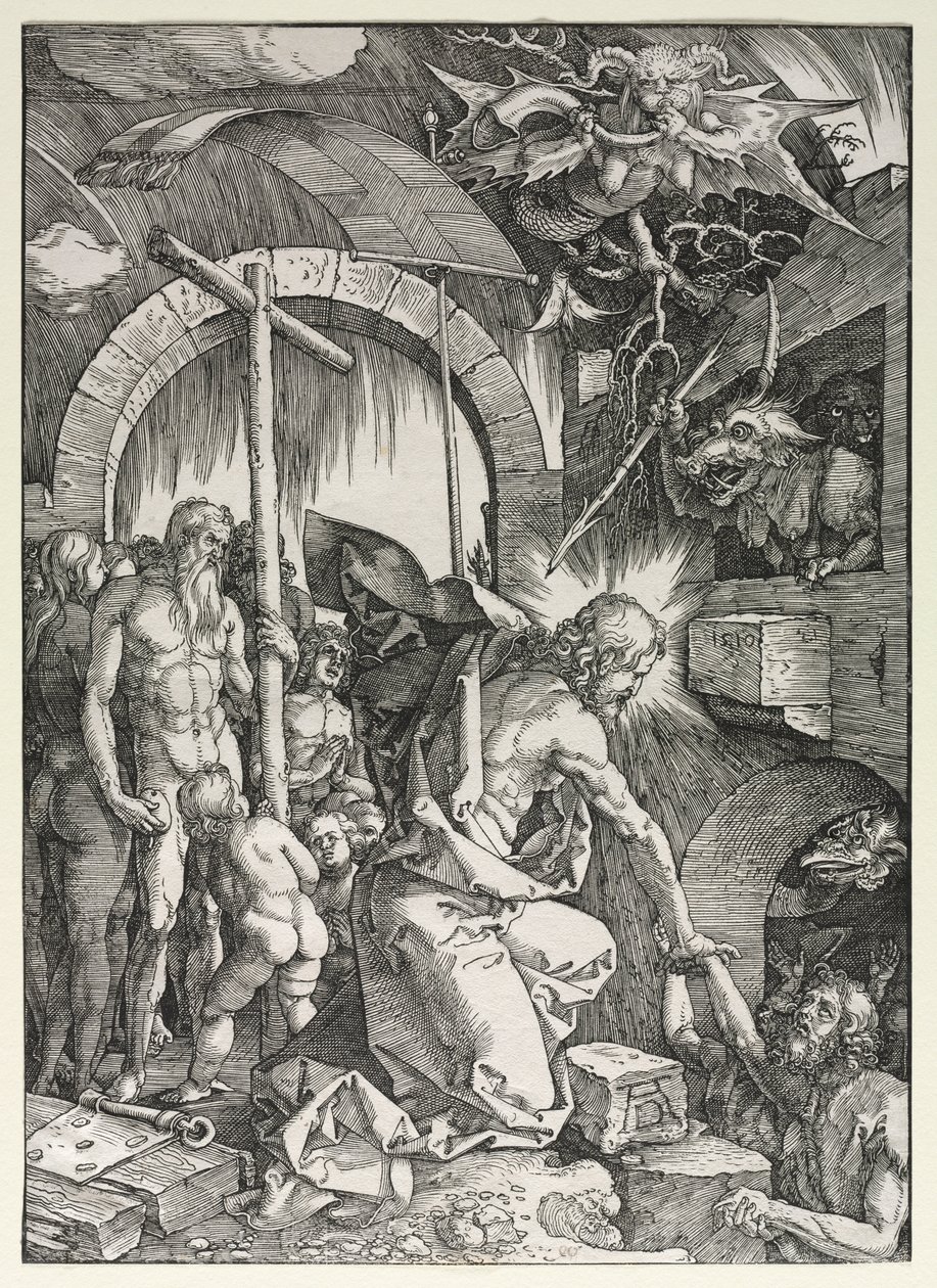 Velké umučení: Kristus sestupující do limba, 1510. od Albrecht Dürer