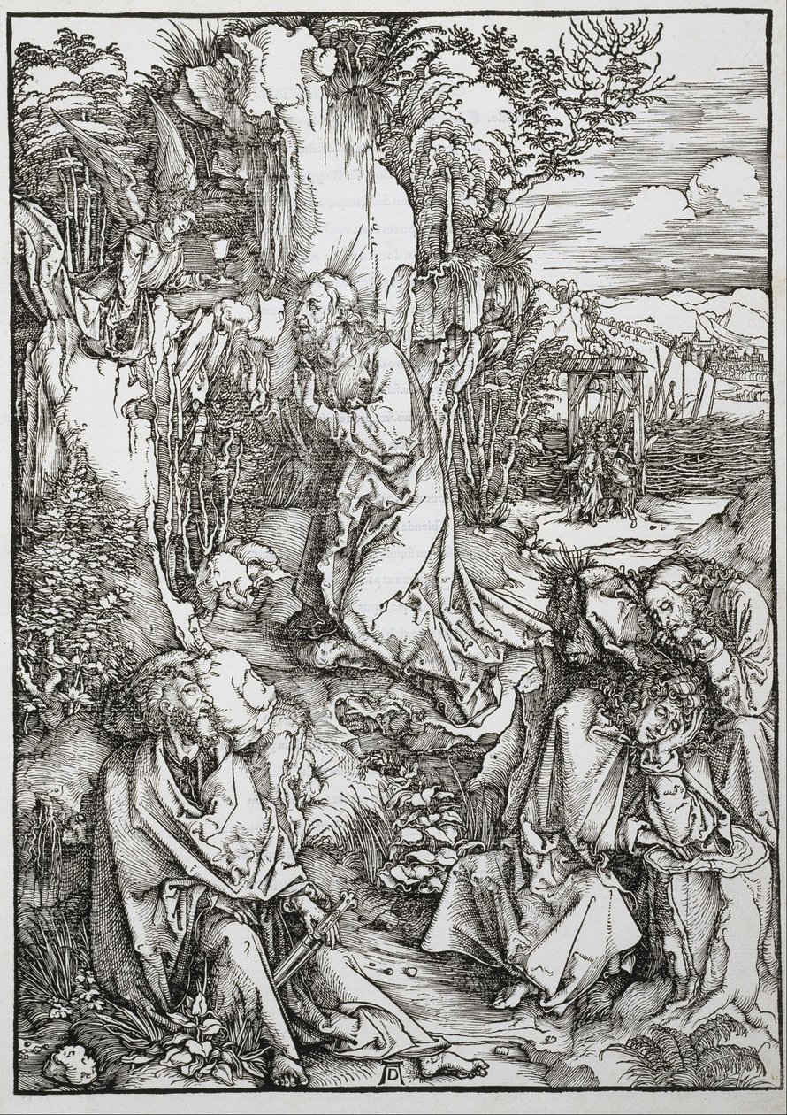 Velká vášeň: Kristus na Olivové hoře od Albrecht Dürer