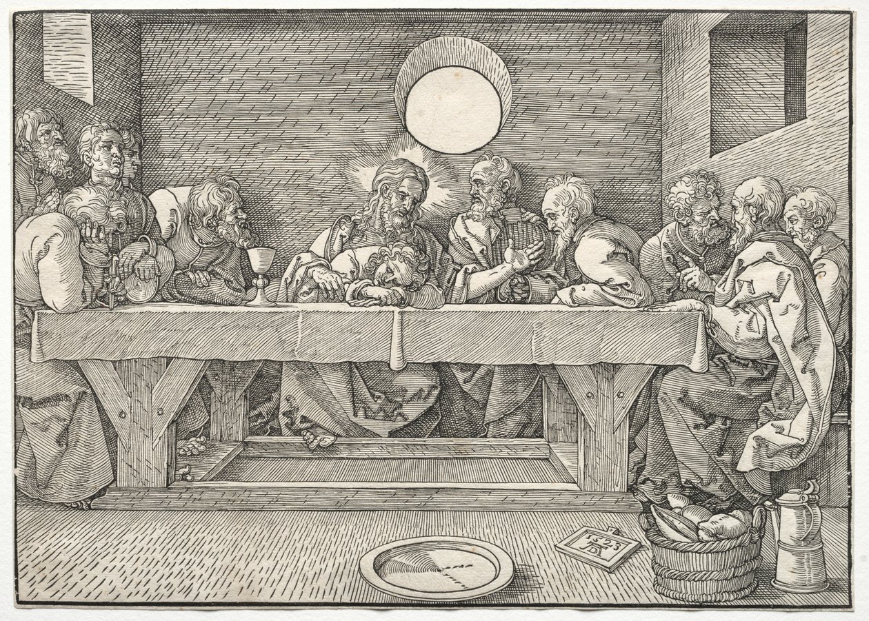 Poslední večeře, 1523. od Albrecht Dürer