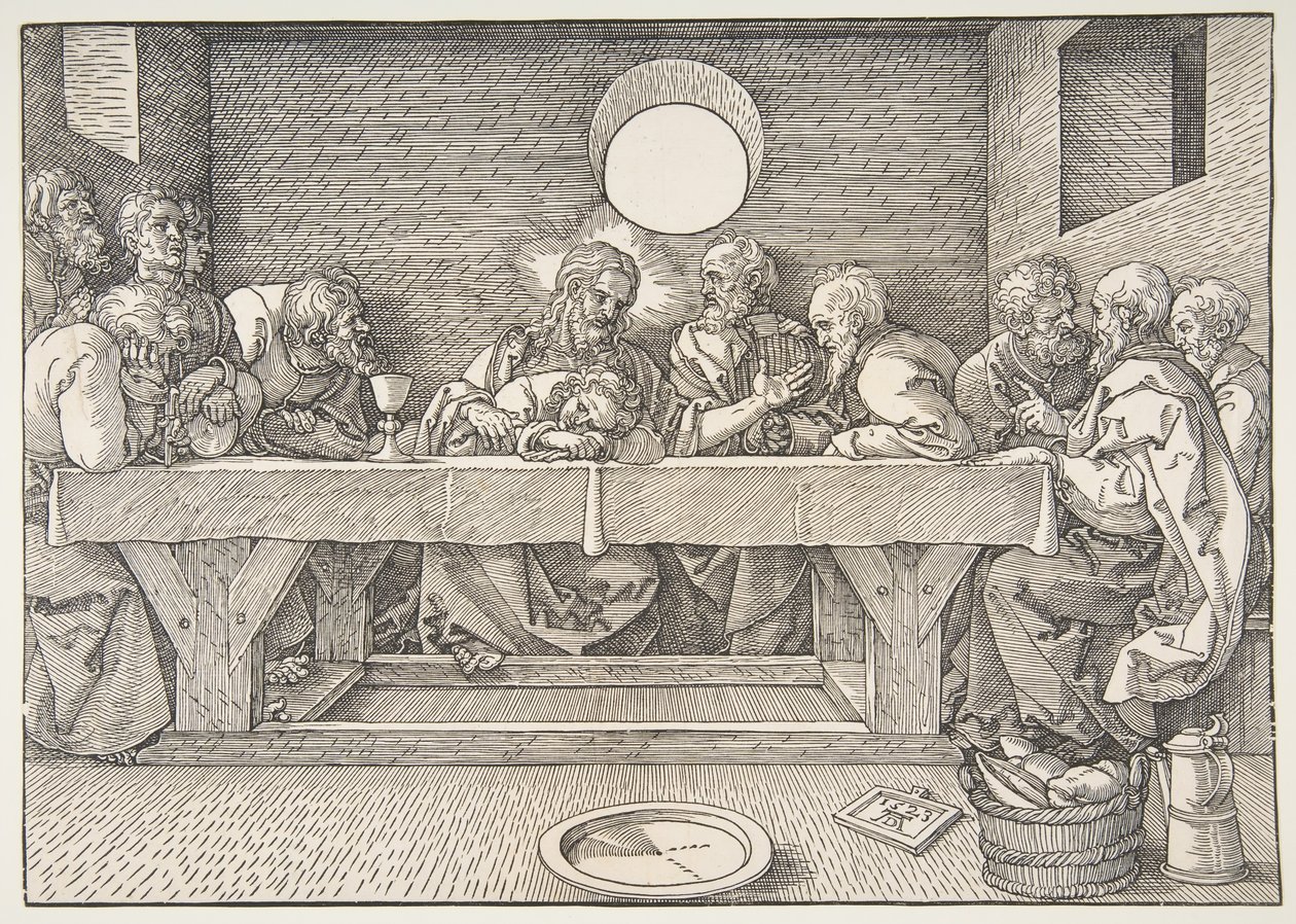 Poslední večeře, 1523. od Albrecht Dürer