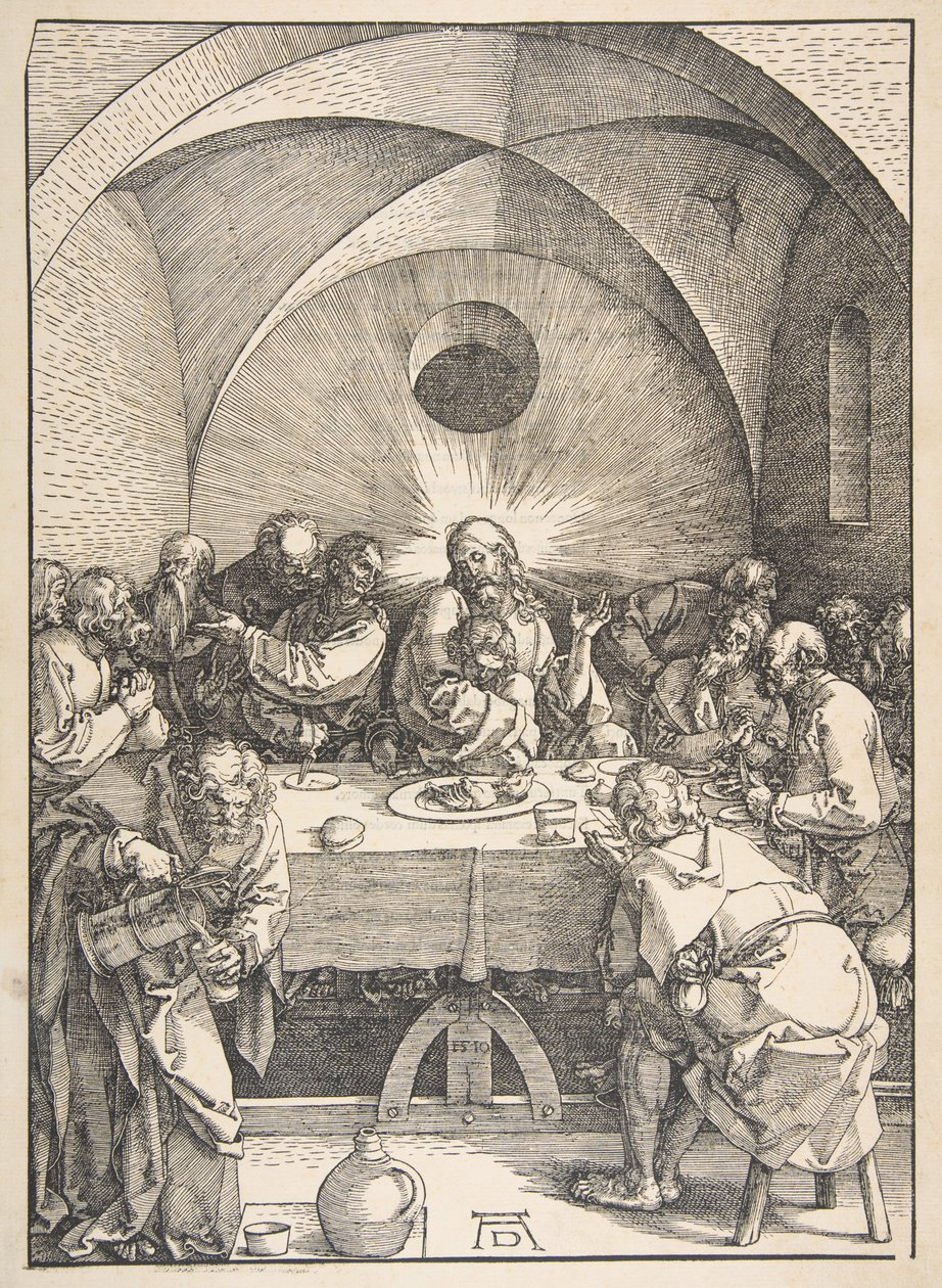 Poslední večeře, z „Velkého utrpení“ od Albrecht Dürer
