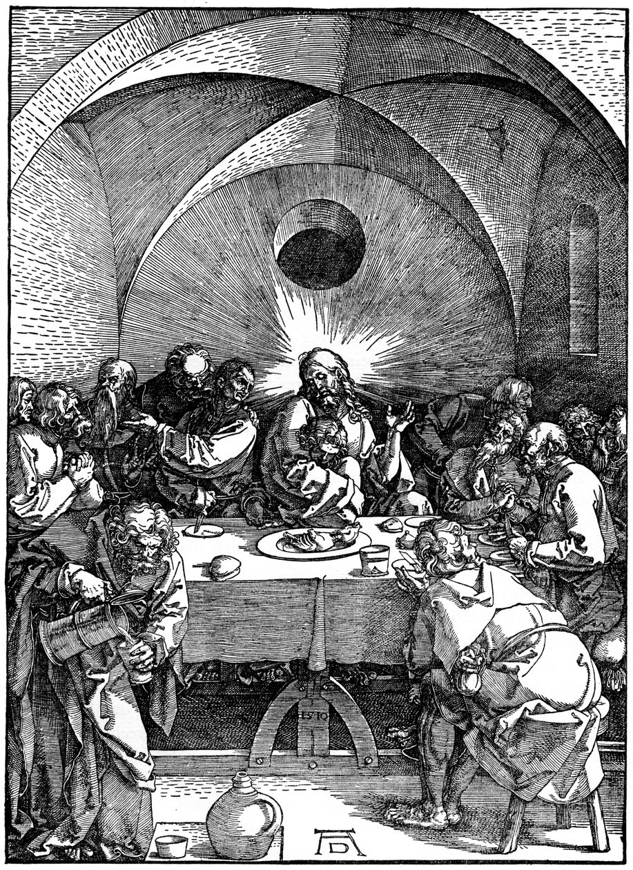 Poslední večeře ze série Velké vášně, c1510, 1936 od Albrecht Dürer