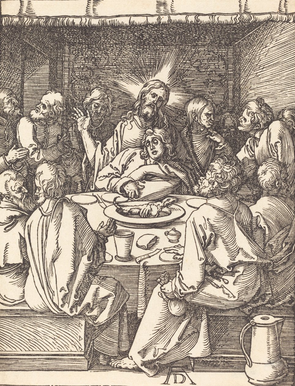 Poslední večeře, pravděpodobně c. 15091510. od Albrecht Dürer