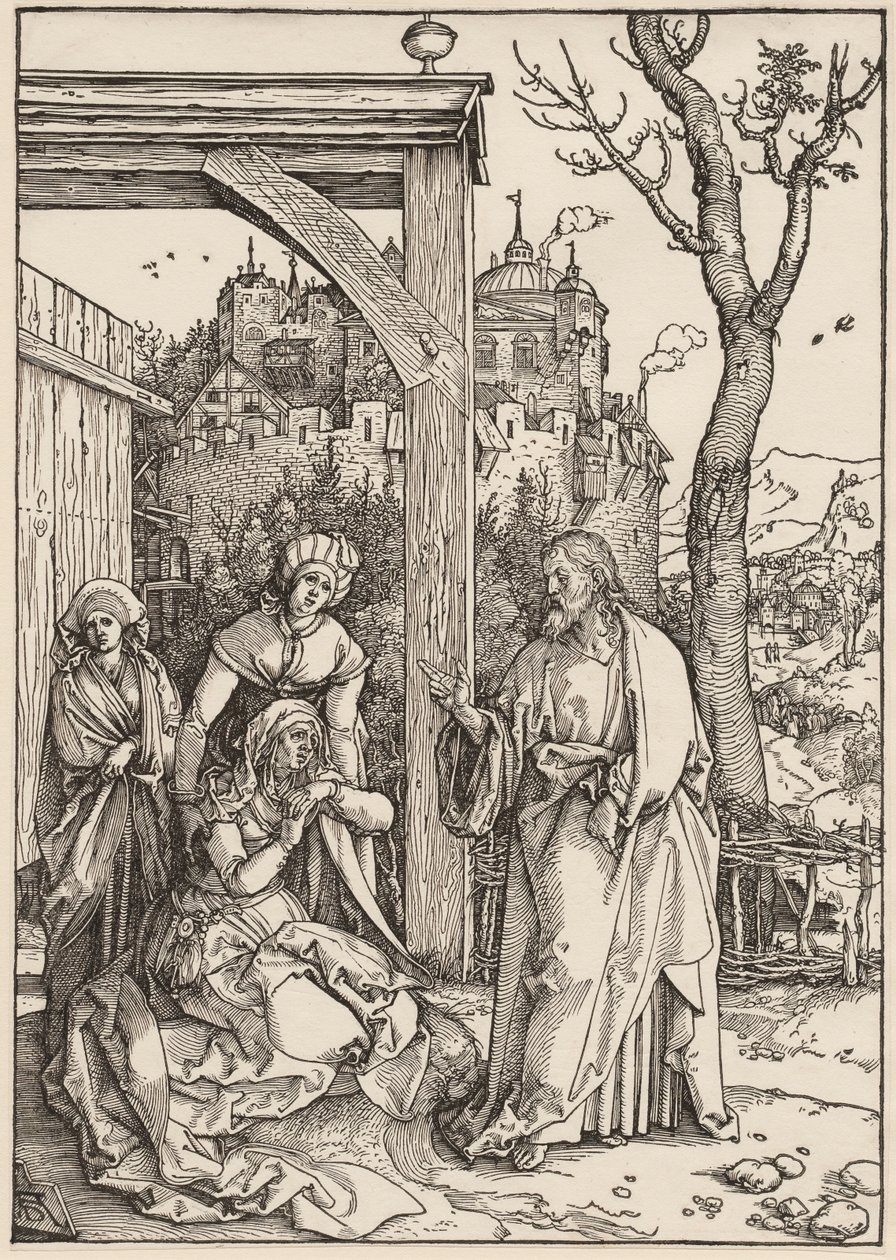 Život Panny Marie: Kristus se loučí se svou matkou od Albrecht Dürer