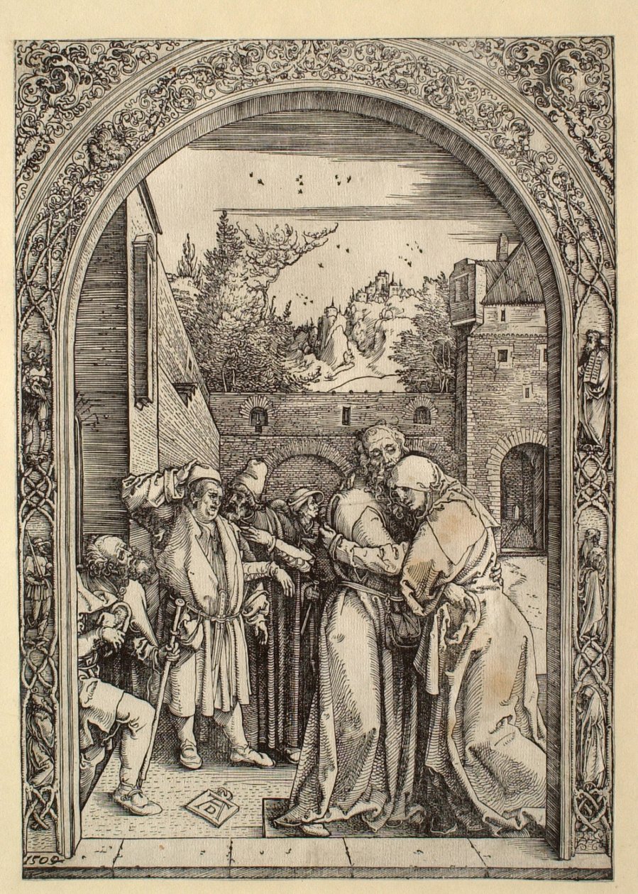 Život Panny Marie: Jáchym a Anna u Zlaté brány od Albrecht Dürer